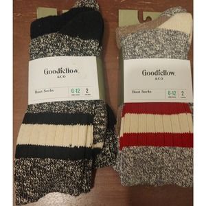 Goodfellow & Co Boot Socks Mens sz 6-12 New 4 Pair